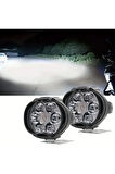 Motosiklet 6 Ledli Drl Sis Farı Seti