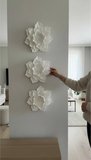 Dekoratif Duvar lotus Çiçeği Seti (2’li / 3’lü) – 25 cm El Yapımı Minimal Duvar ve masa Süsü