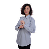 Formteks Güvenlik Gömlek Klasik Yaka Uzun Kol Gri