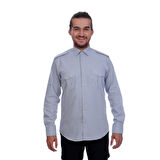 Formteks Güvenlik Gömlek Klasik Yaka Uzun Kol Gri