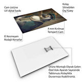 Hayvan Cam Tablo - Aristokrat Sevimli Dostlar - Dikey Motif 13-026