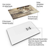 Hayvan Cam Tablo - Anne ve Yavru - Dikey Motif 14-054