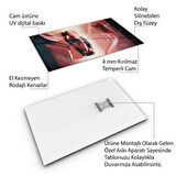 Araçlar Cam Tablo - Karışık - Dikey Motif 01-030