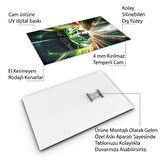 Araçlar Cam Tablo - Karışık - Dikey Motif 01-034