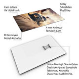 Araçlar Cam Tablo - Karışık - Dikey Motif 01-051