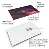 Fantastik ve Korku Cam Tablo - Karışık - Dikey Motif 01-009