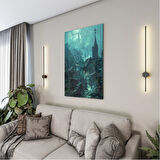 Fantastik ve Korku Cam Tablo - Karışık - Dikey Motif 01-034