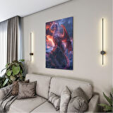 Fantastik ve Korku Cam Tablo - Karışık - Dikey Motif 01-044