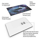 Fantastik ve Korku Cam Tablo - Karışık - Dikey Motif 01-059