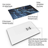 Fantastik ve Korku Cam Tablo - Karışık - Dikey Motif 01-072