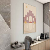 Klasik Bohem Cam Tablo - Dikey Motif 02-461
