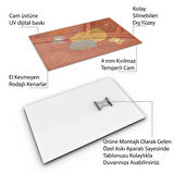Klasik Bohem Cam Tablo - Dikey Motif 02-465