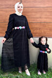 Dantelli Anne Elbise Siyah 16800