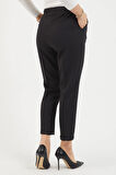 Beli Lastikli Duble Paça Pantolon Siyah 12211