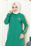 Arma Detaylı Düğmeli Takım Yeşil 19197