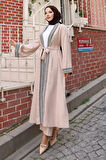 Etnik Desenli Kimono Takım Bej MSW19251-5