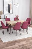 Rovena Bade Meşe 70x114 Açılabilir Mdf Yemek Odası Takımı 6 Adet Sandalye
