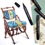 "Doğu Kaleydoskopu" koleksiyon eskiz defteri A5 (marker ve grafik için) Limited edition sketchbook