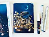 "Doğu Kaleydoskopu" koleksiyon eskiz defteri A5 (marker ve grafik için) Limited edition sketchbook