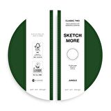 Yuvarlak d20 cm eskiz defteri (marker ve grafik için) Round sketchbook