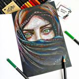 3 çeşit kağıt “Doğu Kaleydoskopu” eskiz defteri A5 (Karışık teknikler için) Mix paper sketchbook