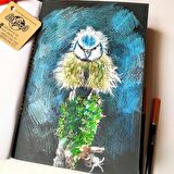 3 çeşit kağıt “Doğu Kaleydoskopu” eskiz defteri A5 (Karışık teknikler için) Mix paper sketchbook