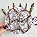 Super set 3ü1 arada yuvarlak albüm d11+d15+d20 cm (suluboya ve grafik için)