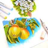 "Doğu Kaleydoskopu" koleksiyon eskiz defteri A4 (marker ve grafik için) Limited edition sketchbook