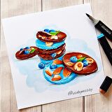 Super set 3ü1 arada kare albüm seti 11×11+15×15+20×20 cm 180 sayfa (marker ve grafik için)