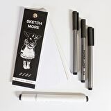 İNKTOBER SET 3 (marker ve grafik için) 3'lüi+MARKÖR hediye