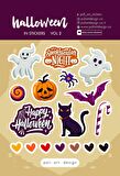 Halloween vol.2 vinil çıkartma seti sticker etiket