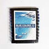Marker Set 12’li MAVİ TONLAR (Touch Twin)
