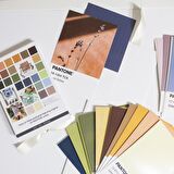 Pantone 25 ad. Toprak renler Postcards Scrapbooking Sanat Kartları