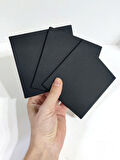 Pres tuval 3'lü KARE set 11*11 cm. SİYAH %100 pamuk 310 Gr/m2