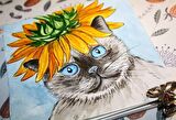 Diktörgen a4 albüm (suluboya ve grafik için) Watercolor album