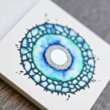 Kare 20x20 cm albüm (suluboya ve grafik için) Watercolor album