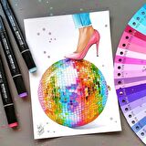 Diktörgen a4 mix albüm 3 çeşit kağıt (karışık teknikler için) Mix paper album