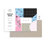 Diktörgen a4 mix albüm 3 çeşit kağıt (karışık teknikler için) Mix paper album