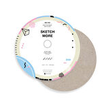 Yuvarlak d15 cm mix albüm 3 çeşit kağıt (karışık teknikler için) Round mix paper album