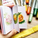Minyatürler için eskiz defteri 4x5 cm. (marker ve grafik için) Mini sketchbook