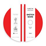 Yuvarlak d20 cm eskiz defteri (marker ve grafik için) Round sketchbook
