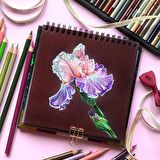 Super Set 2’li spiralli Pastel eskiz defteri (koyu renk kağıt karışımı)