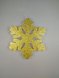 YILBAŞI STRAFOR KAR TANESİ GOLD 25CM X 25CM