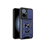 Gpack Tecno Camon 19 Neo Kılıf Tank Aramid Sürgülü Vega Yüzüklü