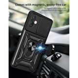 Gpack Tecno Camon 19 Neo Kılıf Tank Aramid Sürgülü Vega Yüzüklü