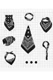 Şal Desenli, Etnik desen bandana seti