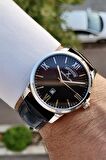 Daniel Klein DKISTE608 Premium Gümüş Siyah Renk Takvim ve Gün Fonksiyonlu Erkek Kol Saati