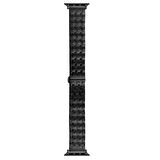 Gpack Apple Watch SE 2 uyumlu 2022 40mm Kordon Metal Zigzag Fit Tasarım Desenli KRD86