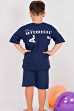 ERKEK ÇOCUK ŞORTLU TAKIM SIRT BASKILI CEP DETAYLI B19