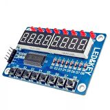 TM1638 8 Butonlu 8 Kırmızı LED Display Modülü